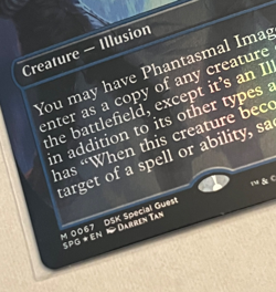 MTG Phantasmal Image - Borderless Foil - Special Guests - Duskmourn #67 - Image 3