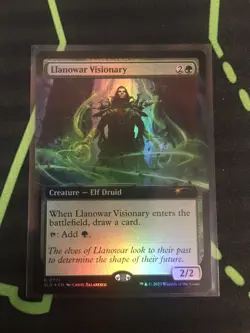 MTG Magic The Gathering Llanowar Visionary Foil Secret Lair Elf Green Commander - Image 1