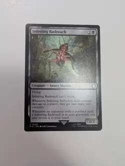 MTG - Infesting Radroach - Fallout (PIP) NM/M Condition - Image 1