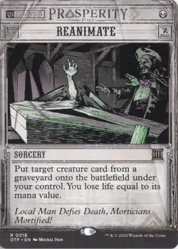 Reanimate Outlaws of Thunder Junction: Breaking News Regular - NM #18 MTG OTP - Image 1