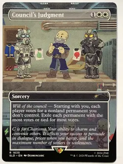 MTG TCG - Council's Judgment 1635 Secret Lair Fallout S.P.E.C.I.A.L. - NM - Image 1