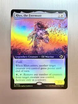 Rhys, The Evermore - 354 - MTG: Lorwyn Eclipsed - Extended Art - Rare - FOIL - Image 1