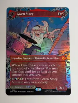 MTG - Gwen Stacy - SPM - M - Borderless Foil - 209 - Image 1