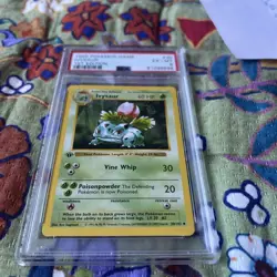 1999 Pokemon TCG Ivysaur 1st Edition Shadowless Base Set 30/102 Card Psa 6 - Image 2
