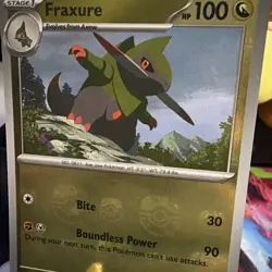 Fraxure 069/086 Poke Ball Holo Black Bolt Pokemon Card NM GEM - Image 1
