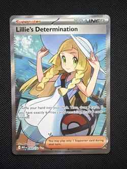 Pokemon Mega Evolution Ultra Rare Full Art Trainer Lillies Determination 169/132 - Image 1