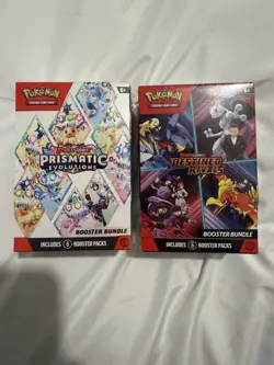 Pokemon TCG Prismatic Evolutions Booster Bundle + Destined Rivals Booster Bundle - Image 1