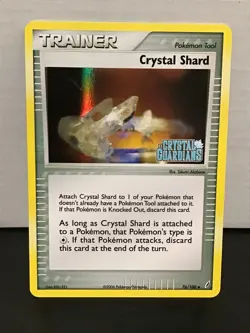 Crystal Shard 76/100 Pokemon EX Crystal Guardians Stamped Uncommon Holo - Image 1