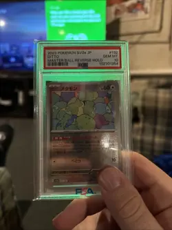 PSA 10 2023 POKEMON JPN SV2A-POKEMON 151 MASTER BALL REVERSE HOLO #132 DITTO - Image 1