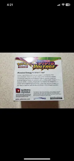 Pokemon Sword and Shield Vivid Voltage Booster Box 36 Packs - Factory Sealed Box 820650817496 - Image 2