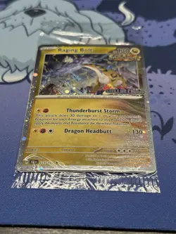 SWIRL Pokemon Raging Bolt 111/142 Stellar Crown Stamped Promo Holo RARE Sealed - Image 2