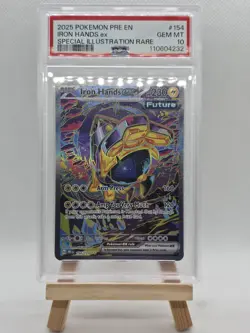 Iron Hands EX 154/131 Prismatic Evolutions SIR Pokemon TCG PSA 10 - Image 1