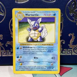 1x 1999 Pokemon Wartortle - Base Set (Shadowless) 1999 - 42/102 MP - Image 1