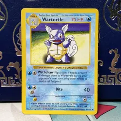 1x 1999 Pokemon Wartortle - Base Set (Shadowless) 1999 - 42/102 MP - Image 3