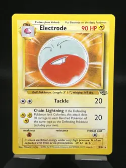 Pokemon TCG Electrode 18/64 Jungle Regular Rare LP - Image 1