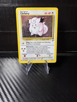 Clefairy 006/130 Base Set 2 Holo Rare Pokemon TCG Vintage - Image 1