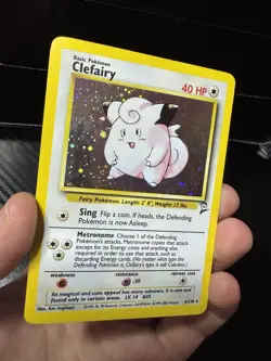 Clefairy 006/130 Base Set 2 Holo Rare Pokemon TCG Vintage - Image 3