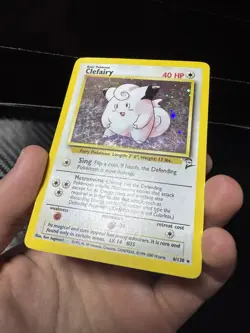 Clefairy 006/130 Base Set 2 Holo Rare Pokemon TCG Vintage - Image 5