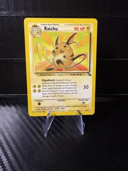 Raichu 29/62 Fossil Regular Rare Pokemon TCG Vintage - Image 1
