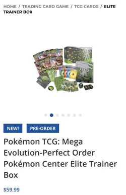 Pokemon Mega Evolution Perfect Order Pokemon Center Elite Trainer Box PRESALE - Image 3