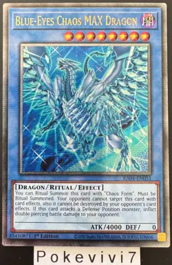 Carte YU-GI-OH! BLUE-EYES CHAOS MAX DRAGON RA04-EN051 QCSR NEUF - Image 1