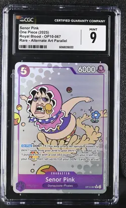 One Piece Senor Pink OP10-067 Rare Alternative Art Royal Blood CGC 9 - Image 1