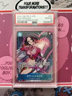 Boa Hancock Alternate Art OP 07-051 PSA 10 | One Piece Japanese 2024 - Image 1