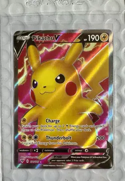 Pokemon TCG Vivid Voltage Pikachu v 170/185 Full Art Ultra Rare Card - Image 1