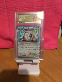 Slaking 043/050 1st Edition Holo Rare BW5 Dragon Blade Pokemon Card Excellent - Image 1