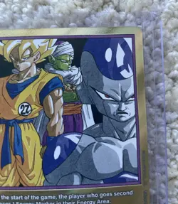 Son Goku Frieza E-57 Gold Energy Marker Dragon Ball Manga Booster Card Fusion SB - Image 3