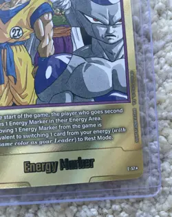 Son Goku Frieza E-57 Gold Energy Marker Dragon Ball Manga Booster Card Fusion SB - Image 4