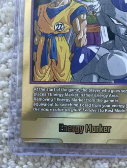 Son Goku Frieza E-57 Gold Energy Marker Dragon Ball Manga Booster Card Fusion SB - Image 5