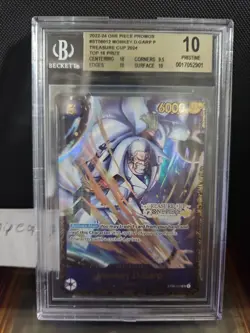 BGS 10 Monkey D. Garp ST06-012 Treasure Cup Promo Top 16 ONE PIECE Card English - Image 1
