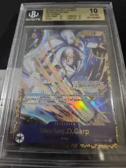 BGS 10 Monkey D. Garp ST06-012 Treasure Cup Promo Top 16 ONE PIECE Card English - Image 4