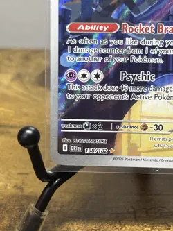 Pokemon TCG Team Rockets Orbeetle Destined Rivals 198/182 Illustration Rare Card - Image 5