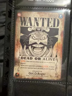 Gol D Roger OP09-118 SP Wanted Poster Manga OP13 One Piece Card English Carrying - Image 1