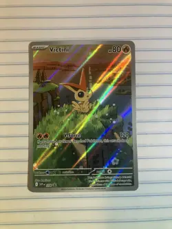 Pokemon Gradable Victini Full Art Holo Black Star Promo Card 208 In NM Condition - Image 1