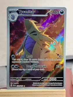 Tyranitar 222/193 Sv02: Paldea Evolved Illustration Rare Pokemon Card - Image 1