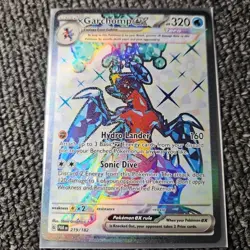 Pokemon TCG Garchomp ex Paradox Rift 219/182 Holo Ultra Rare Card - Image 1