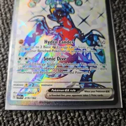 Pokemon TCG Garchomp ex Paradox Rift 219/182 Holo Ultra Rare Card - Image 3