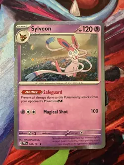 Sylveon - Cosmos Holo - Prismatic Evolutions 040/131 Pokemon Card NM - Image 1
