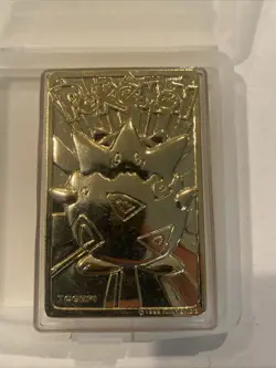 Vintage Pokemon 23k Gold-Plated Trading Card 1999 Burger King Togepi - Image 1