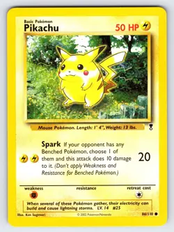 Pikachu 86/110 Legendary Collection Pokemon Card TCG WOTC Vintage Common Nm/Vlp - Image 1