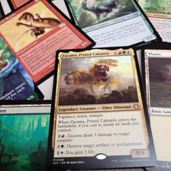 Zacama, Primal Calamity Commander Deck - Complete 100 Cards **DINOSAURS Tribal** - Image 1