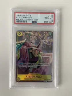 PSA 10 KOUZUKI HIYORI OP06-106 Alt Art English One Piece Card Game TCG - Image 1