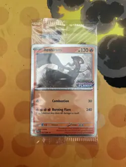 Sealed Reshiram 017/094 Phantasmal Flames Stamped Black Star Promo Card - Image 1