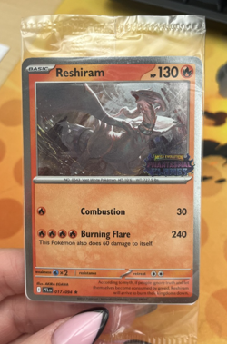 Sealed Reshiram 017/094 Phantasmal Flames Stamped Black Star Promo Card - Image 3