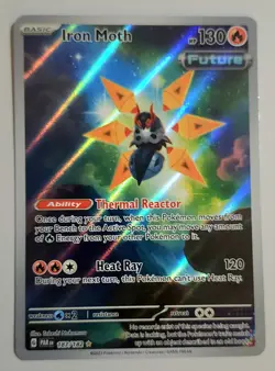IRON MOTH - #187/182 - Pokemon Paradox Rift Illustration Rare Card NM - Image 1