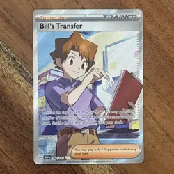 Pokemon TCG Bill's Transfer Scarlet & Violet 151 Ultra Rare Trainer Card 194/165 - Image 1