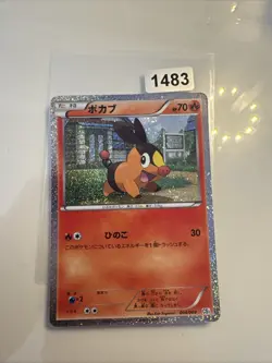 Tepig 004/009 EXC Pokemon Card Japanese Holo Rare Vintage Promo - Image 1